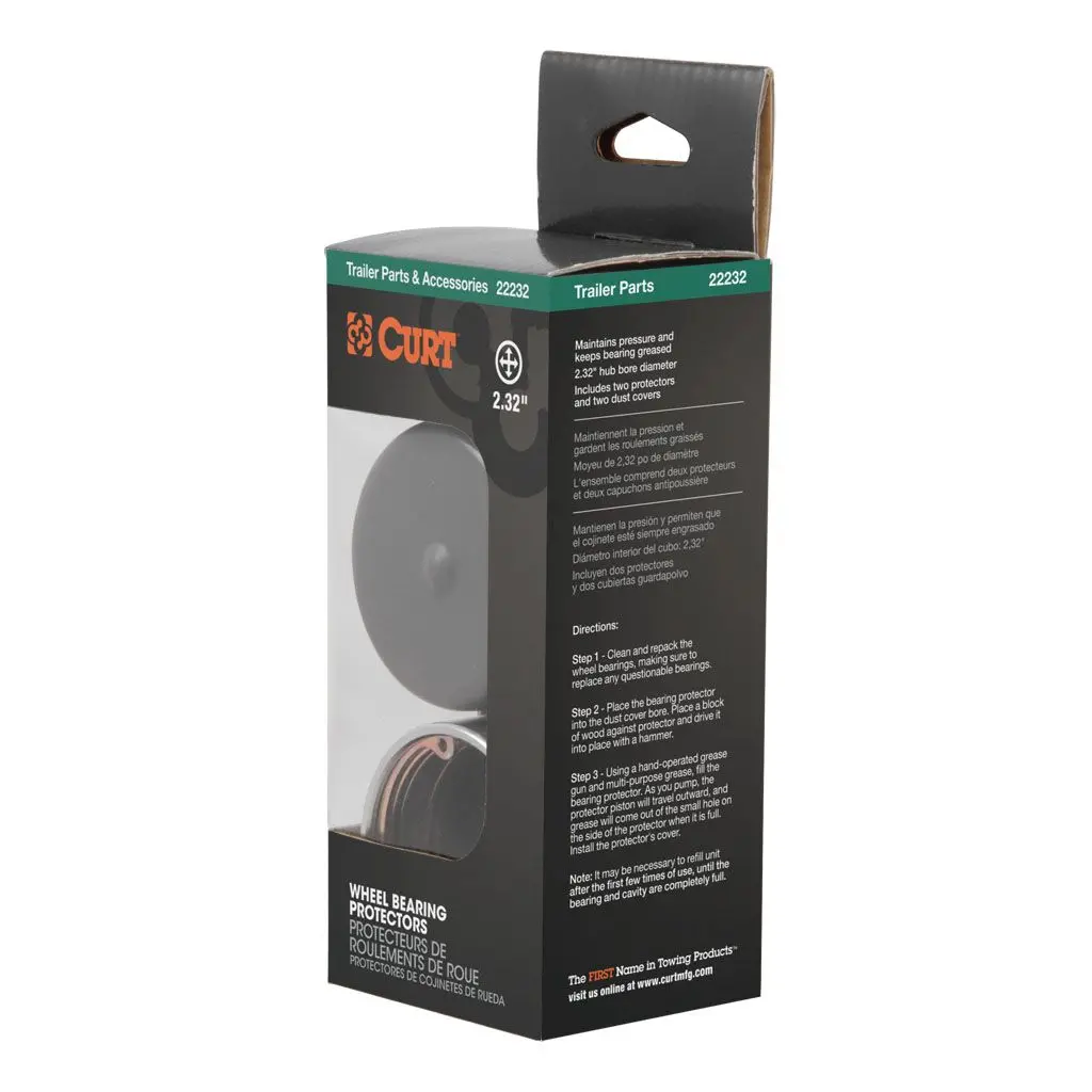 Curt - 22232 - 2.32In Bearing Protectors & Covers 1