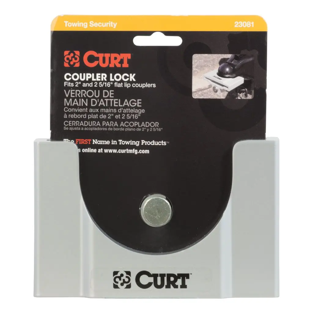 Curt - 23081 - Trailer Coupler Lock For 2 Or 2-5/16 1