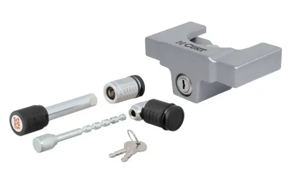 Curt - 23088 - Hitch & Coupler Lock Set (2" Receiver, 1/2" To 2-1/2" Latch, 2" & 2-1/2" Lip) 1