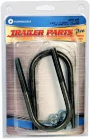 U-Bolt Package For 1 3/4" Round Axle Tubes - 3/8"-24 U-Bolt Rod Diameter X 4 1/4" Long Legs 1