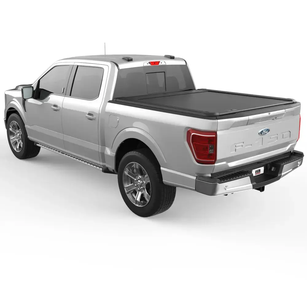Egr Rolltrac Manual Retractable Bed Cover - Ford F150 Crew Cab 1
