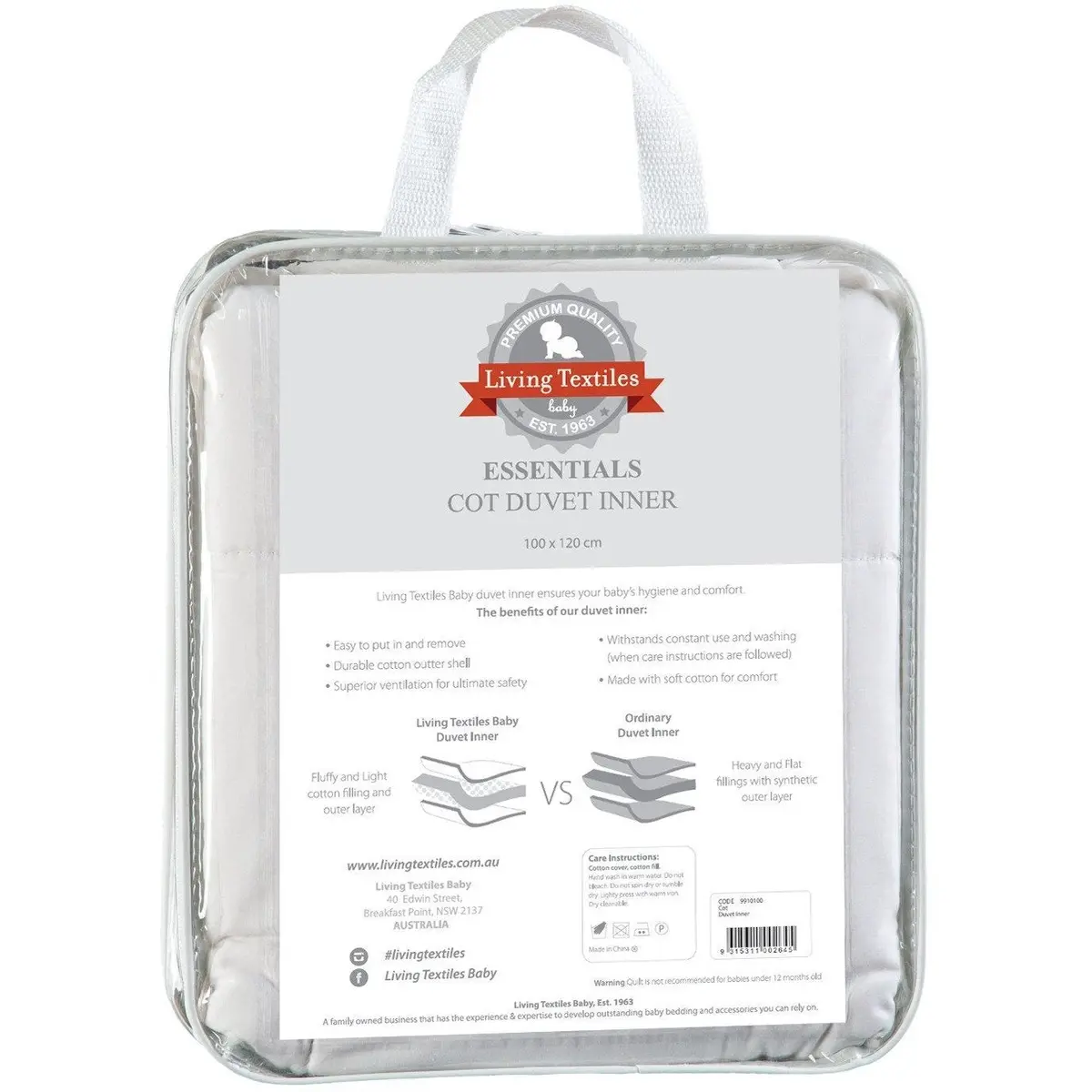 Living Textiles Cot Duvet Inner 1