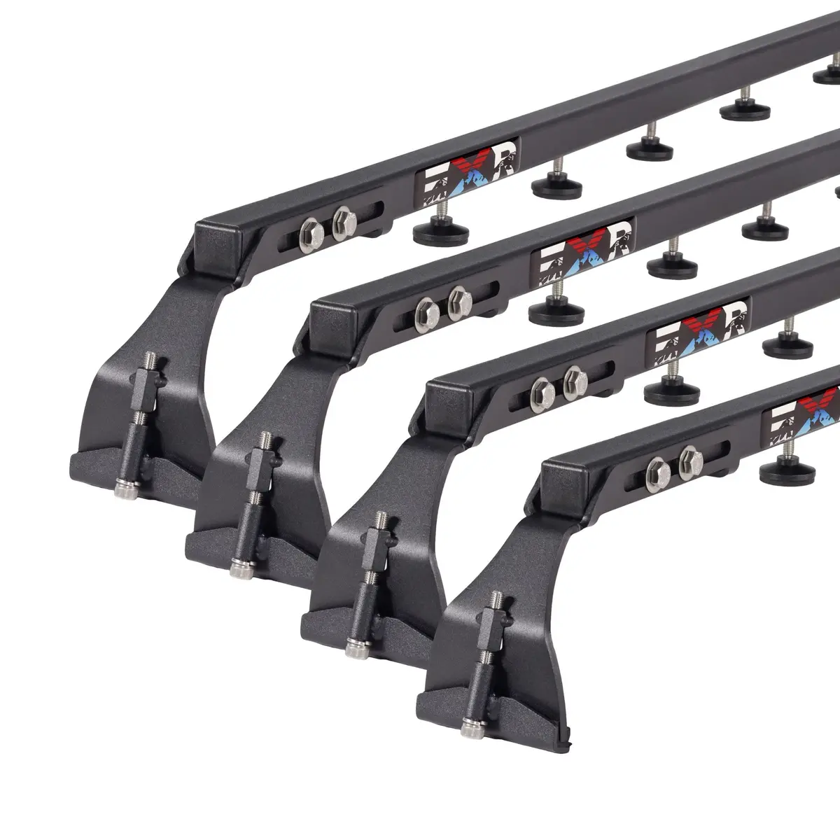 Exr Overlander Roof Rack, 4 Heavy Duty 51" Xbars For Tents, No Drilling, Fits Jeep Wrangler Jlu 4Dr (Exr9801) 1