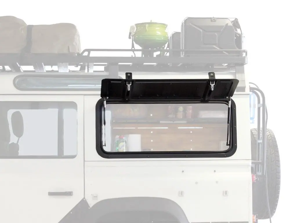 Front Runner Land Rover Defender Gullwing Window - Aluminum 1
