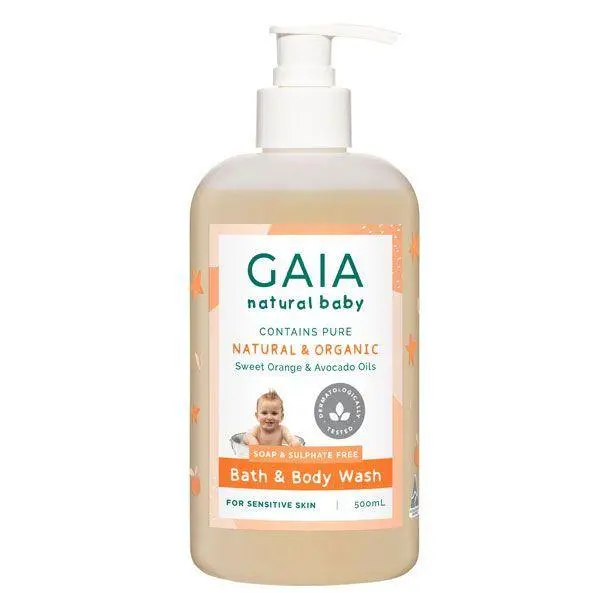 Gaia Natural Baby Bath & Body Wash 500Ml 1