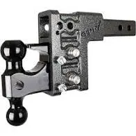Gen-Y - Gh-523 - Mega-Duty 2In Shank 5In Drop 16K Hitch & Gh-051 Versa-Ball & Gh-032 Pintle Lock 1