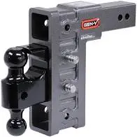 Gen-Y - Gh-624 - Mega-Duty 2.5In Shank 9In Drop 21K Hitch & Gh-061 Versa-Ball & Gh-062 Pintle Lock 1