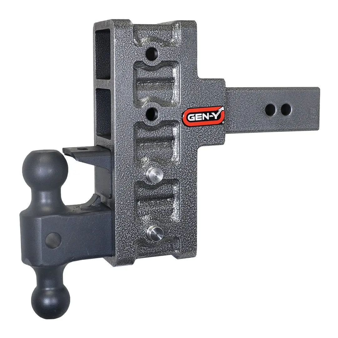 Gen-Y - Gh-924 - Mega-Duty 2.5 Shank 6 Offset Drop 21K Hitch & Gh-061 Versa-Ball & Gh-062 Pintle Lock 1