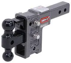 Gen-Y - Gh323 - Mega-Duty 2In Shank 5In Drop 10K Hitch & Gh-031 Versa-Ball & Gh-032 Pintle Lock 1