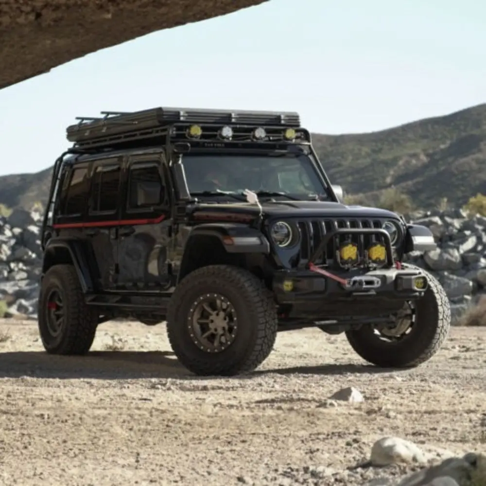 Gobi Jeep Jku 4Dr Stealth Roof Rack - Multi-Light/ 50" Led Setup 1
