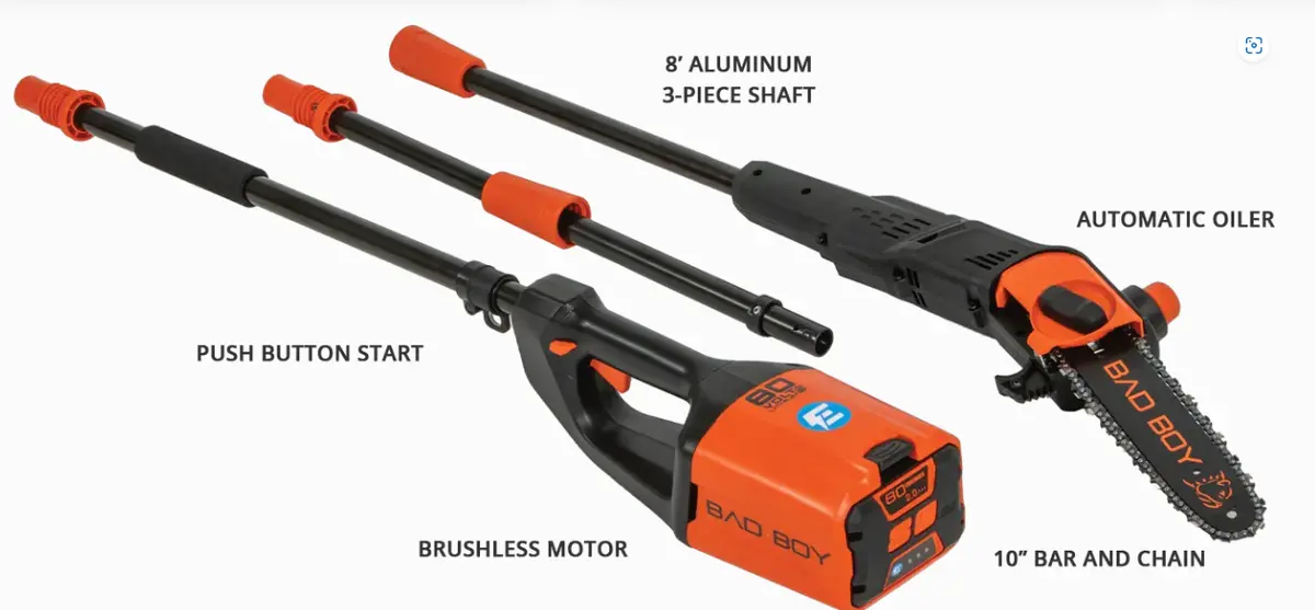 Brushless 10" Pole Saw W/ (1) 2Ah Battery 1