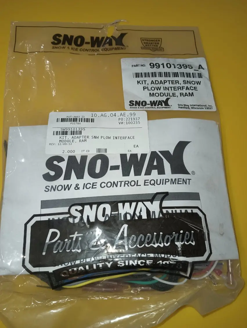 Sno-Way Kit, Adapter Snw Plow Interface 1