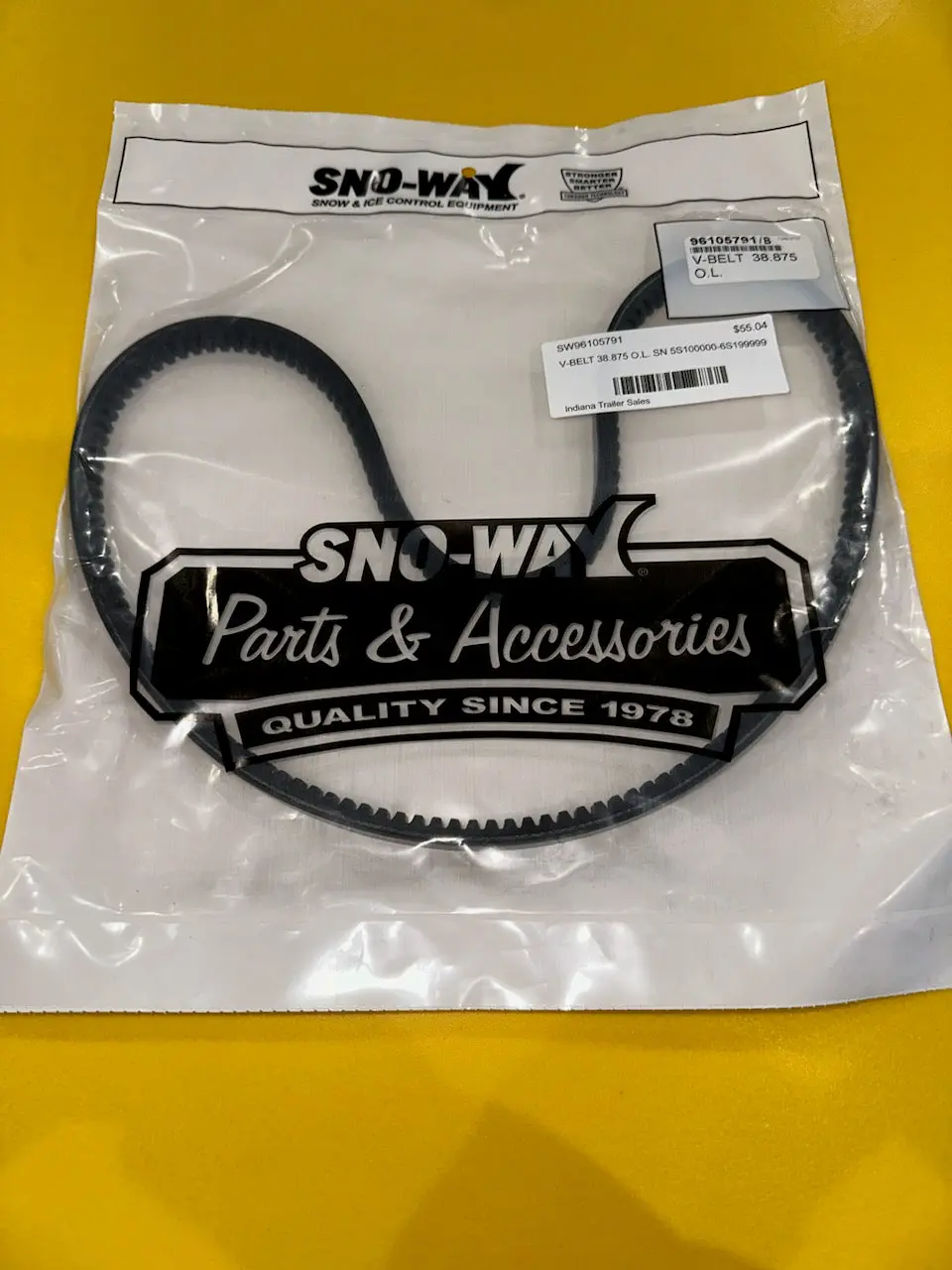 Sno-Way V-Belt 38.875 O.L. Sn 5S100000-6S199999 1