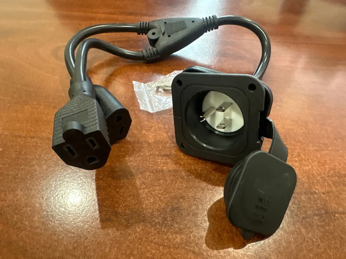 15 Amp Power Inlet Port Plug 125V 1