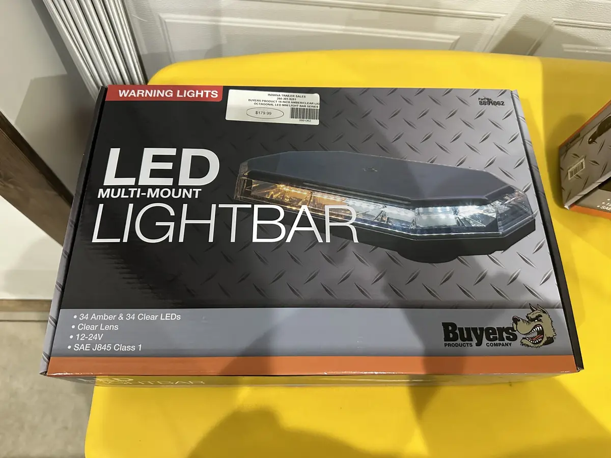 Buyers Product 15 Inch Amber/Clear Light Octagonal Led Mini Light Bar Series 1