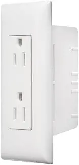 Inself Containedin White Contemporary Dual Outlet, Speedwire W/Cover-Plate 1