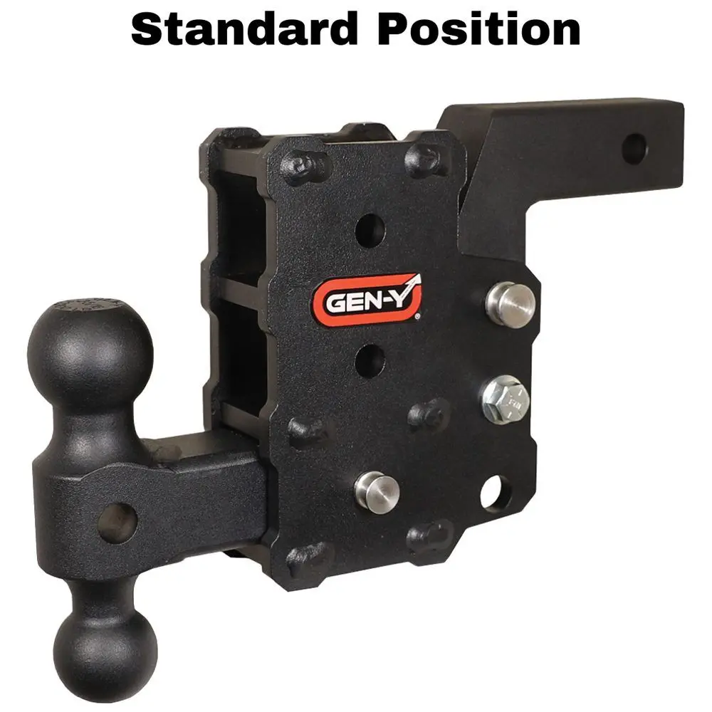 Gen-Y The Boss (Torsion-Flex) 16K Drop Hitch 2" Receiver (16K), 5" Drop (4 Adjustable Positions) 1