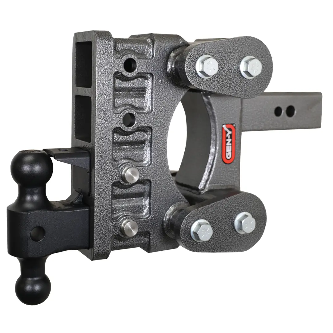 Gen-Y The Boss (Torsion-Flex) 32K Drop Hitch 6 Drop (4 Adjustable Positions), Includes Versa-Ball Mount & Pintle Lock 1