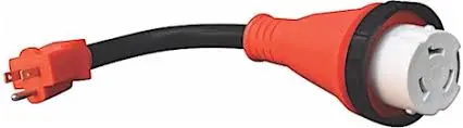 15Am-50Af Detach Adapter Cord, 12In, Red 1