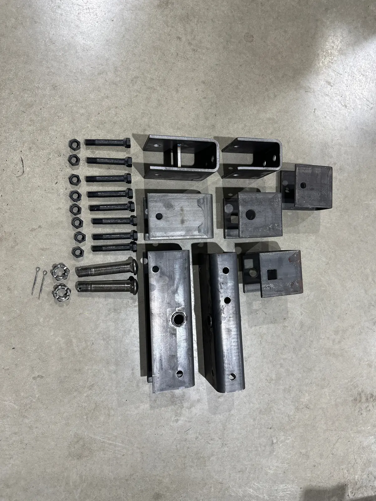 Trailer 3.5K-8K Axle And Spring Attaching Hanger Kit For 2" Wide Slipper Springs Heavy Duty 1