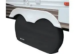 Dual Axle Wheel Cover Black 1