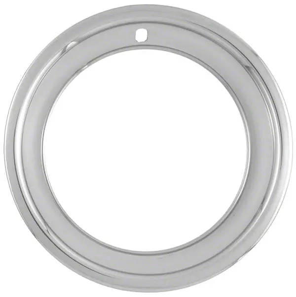 Wheel Trim Ring; 15 Inch Diameter; 2-1/2 Inch Depth; Stainless Steel; Set Of 4 1