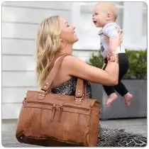 Vanchi Indie Holdall-Tan 1