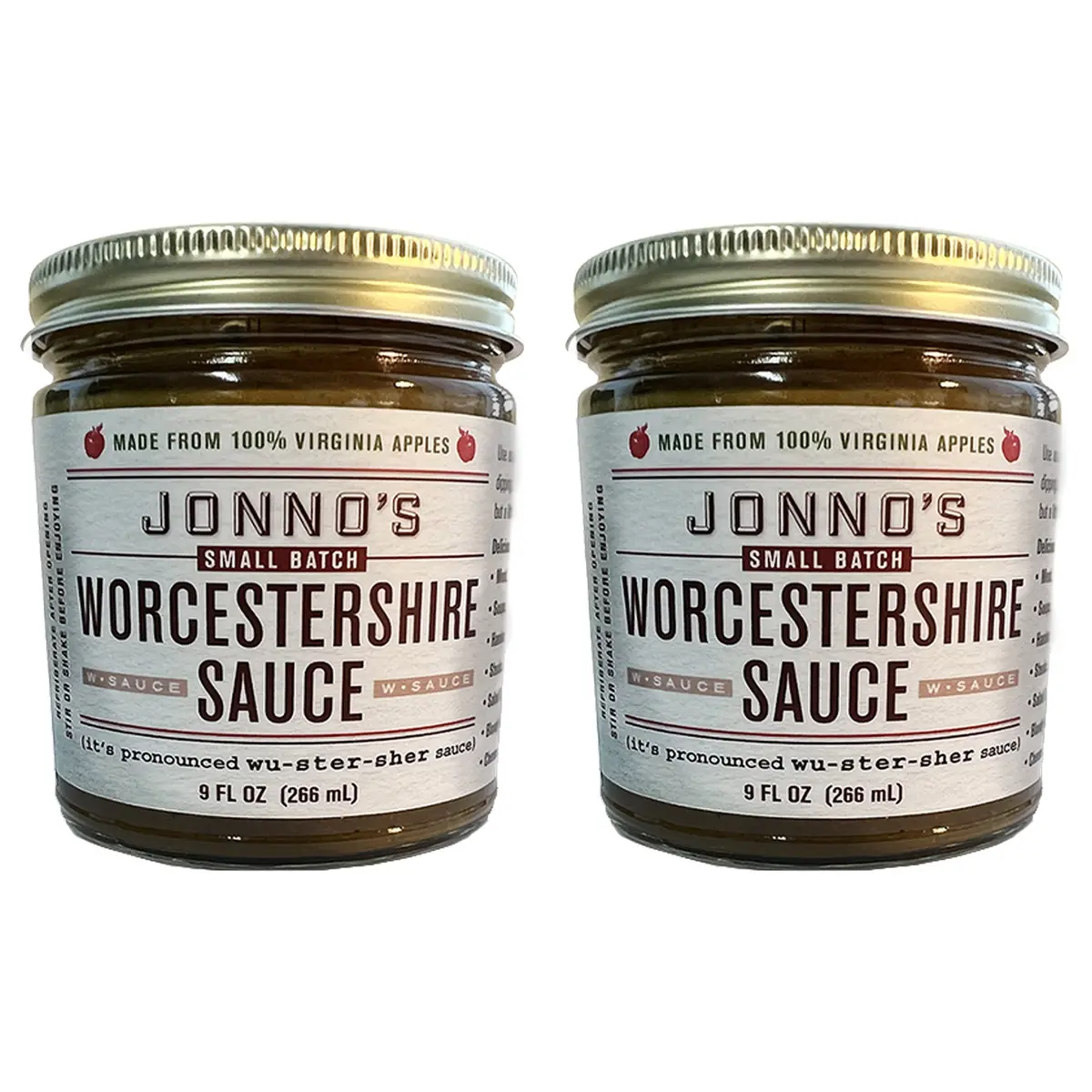Jonno's Worcestershire Sauce (2-Pack) 1