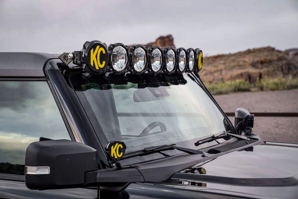 2021+ Bronco Kc Gravity Led Pro6 Light Bar Kit 1