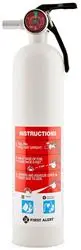Fire Extinguisher 2.5 Pound Bottle; White; With Mounting Bracket; Dot Approved - Automar10 1