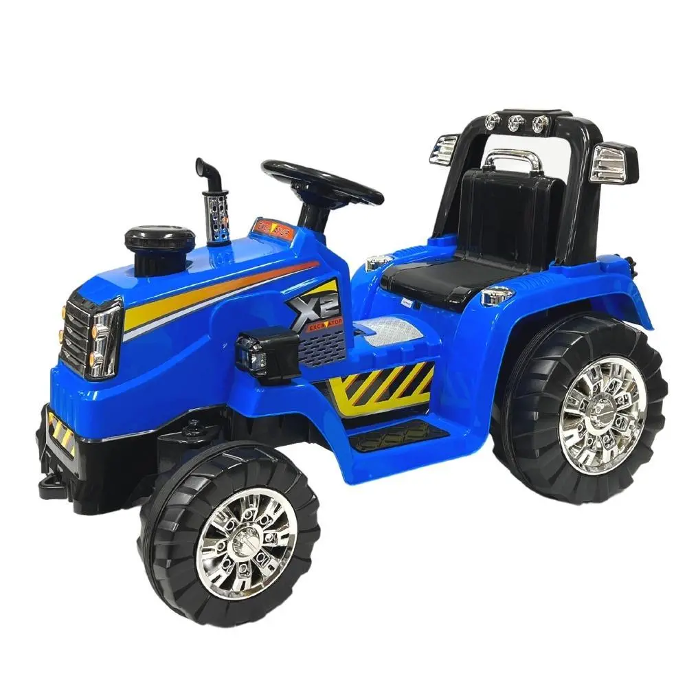 Kids 12V Electric Ride-On Tractor - Blue 1