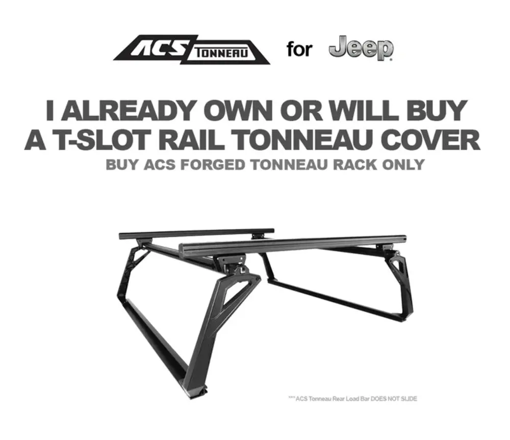 Leitner Designs Acs Forged Tonneau - Rack Only - Jeep 1