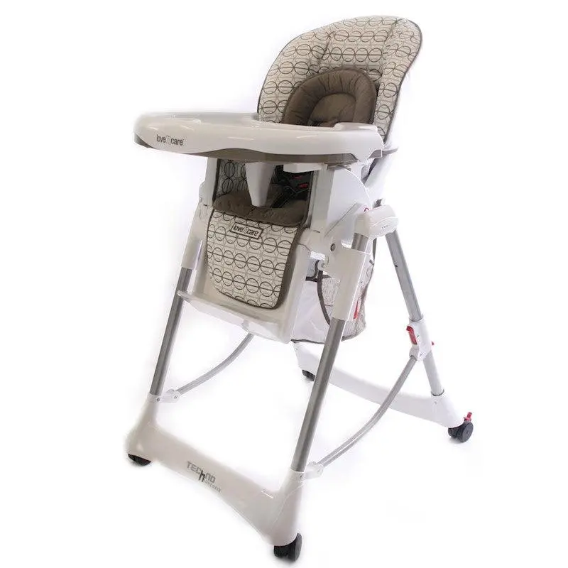 Love N Care Deluxe Techno High Chair - Brindle 1