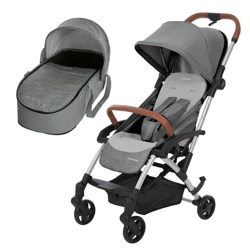Maxi Cosi Laika Compact Stroller With Carry Cot Package - Nomad Grey 1