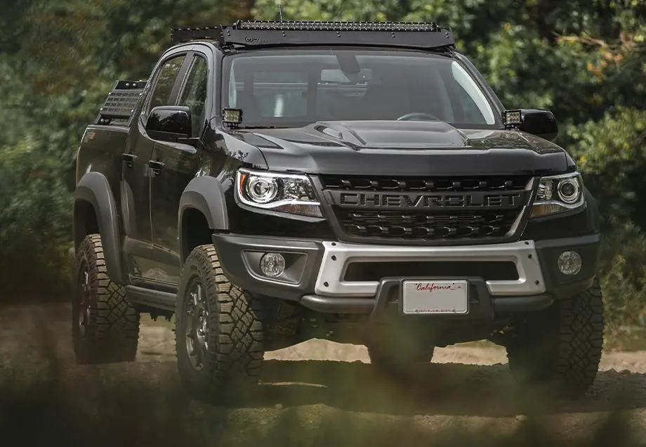 Cali Raised Led Overland Bed Rack For 2014-2024 Chevy Colorado 1