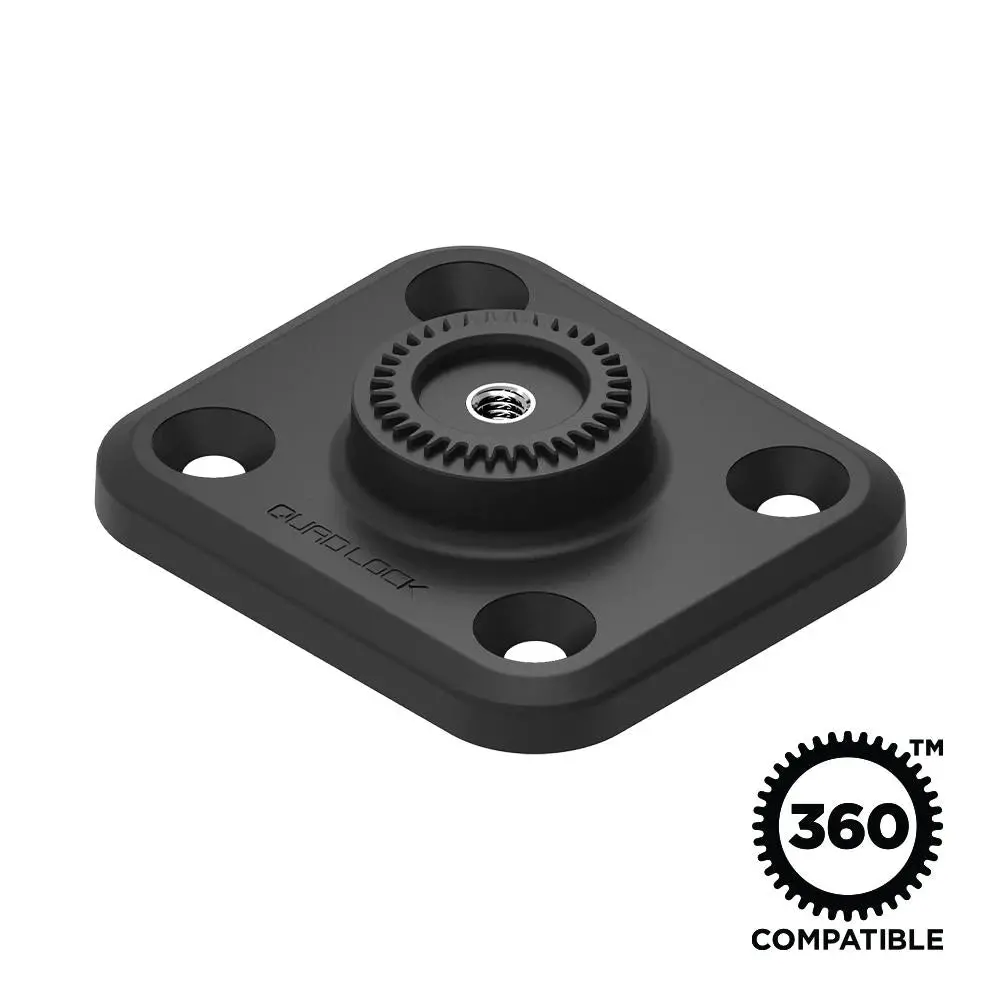 Quad Lock 360 Base - Flat Rectangle 4 Hole 1