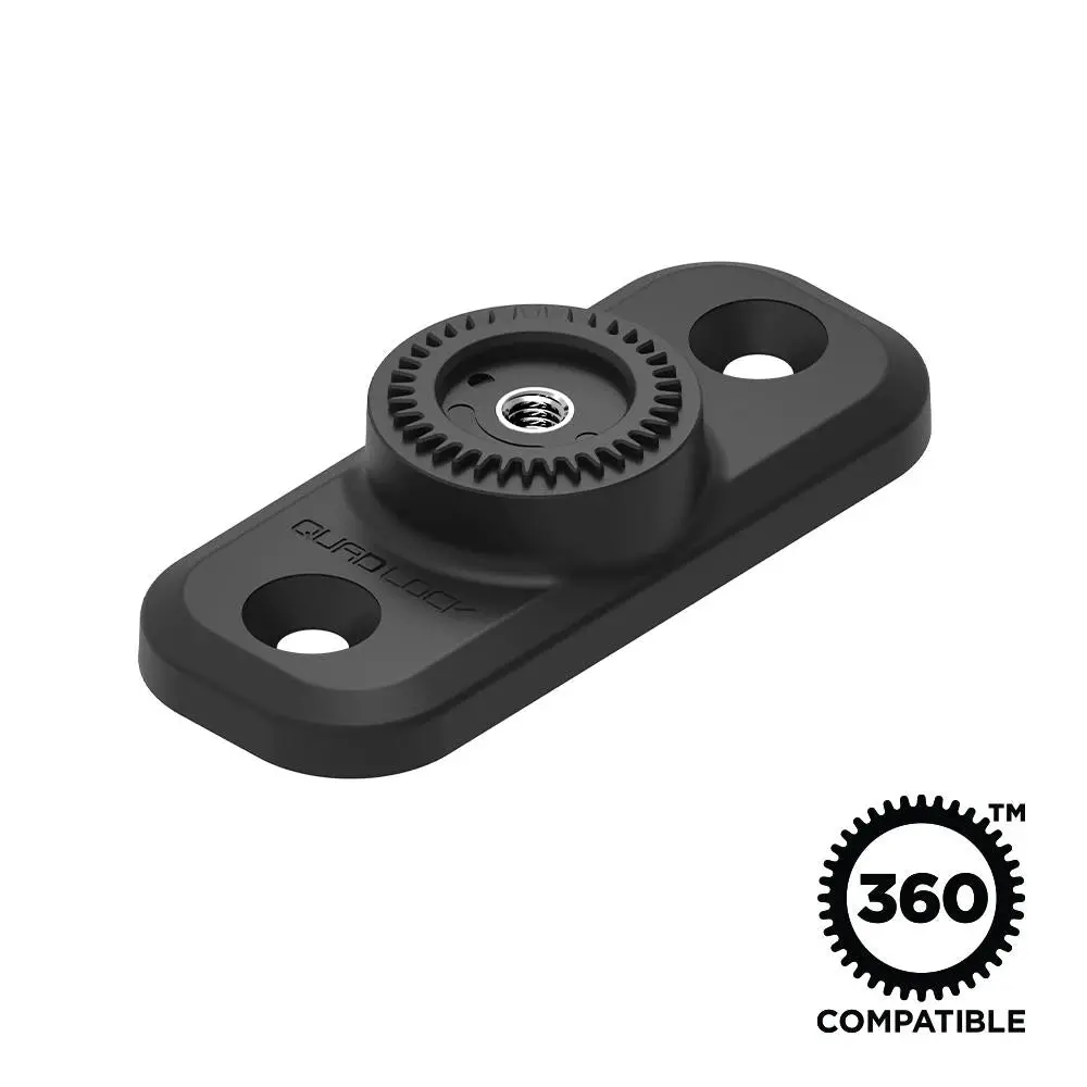 Quad Lock 360 Base - Flat Rectangle 2 Hole 1