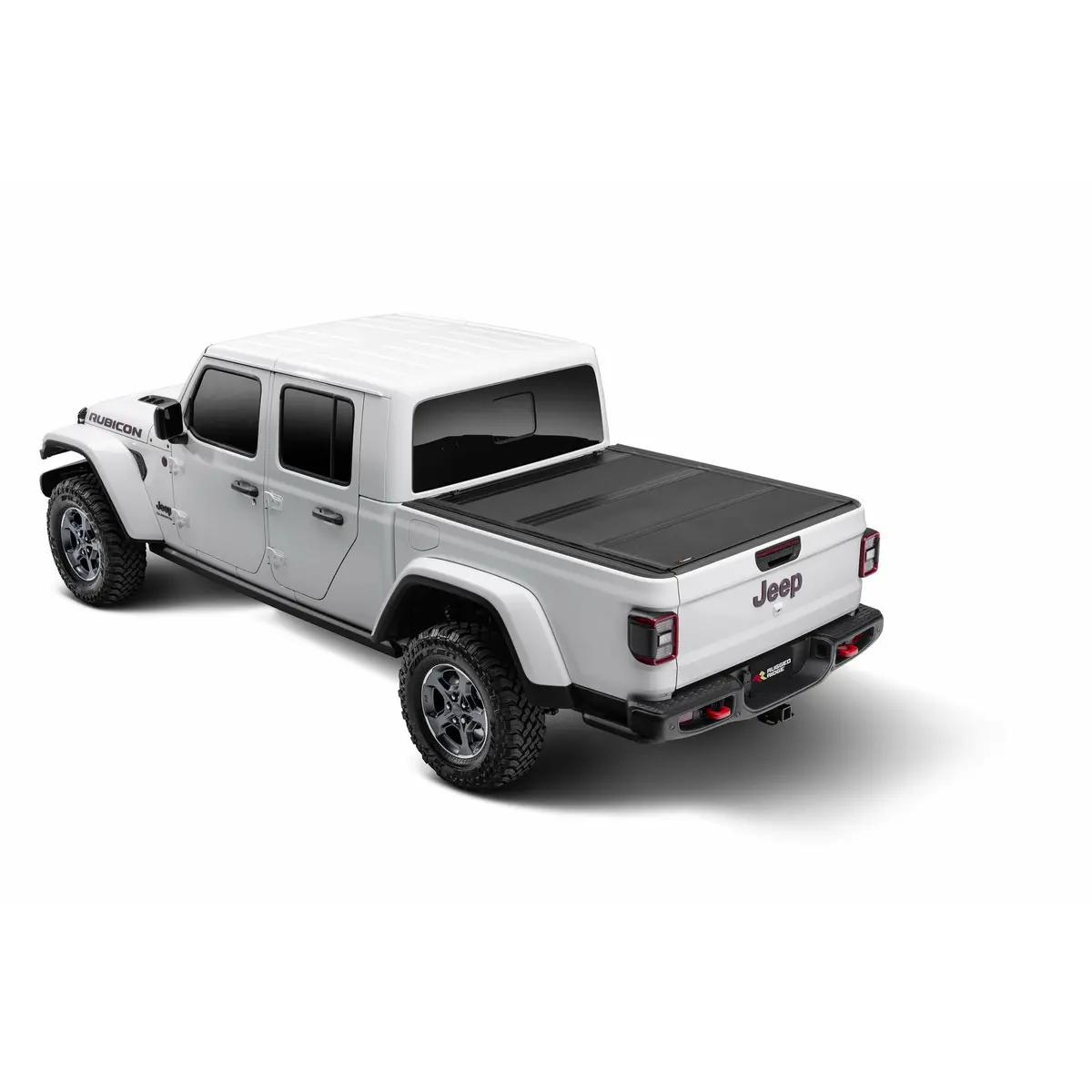 Rugged Ridge Armis Hard Folding Bed Cover With Line-X For 20-25 Jeep Gladiator Jt 1