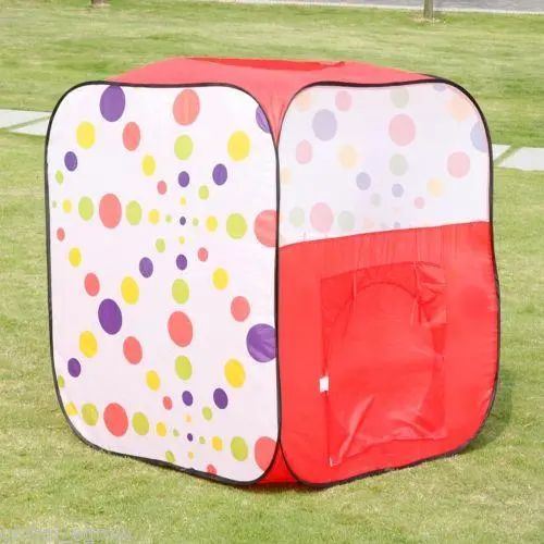 Kids Polka Dots Pop Up Play Tent Cubby House 1