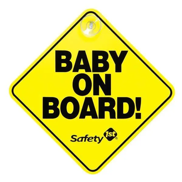 Safety 1St Baby On Board Sign - Yellow 1