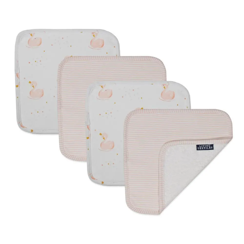 Living Textiles 4-Pack Face Washers 2
