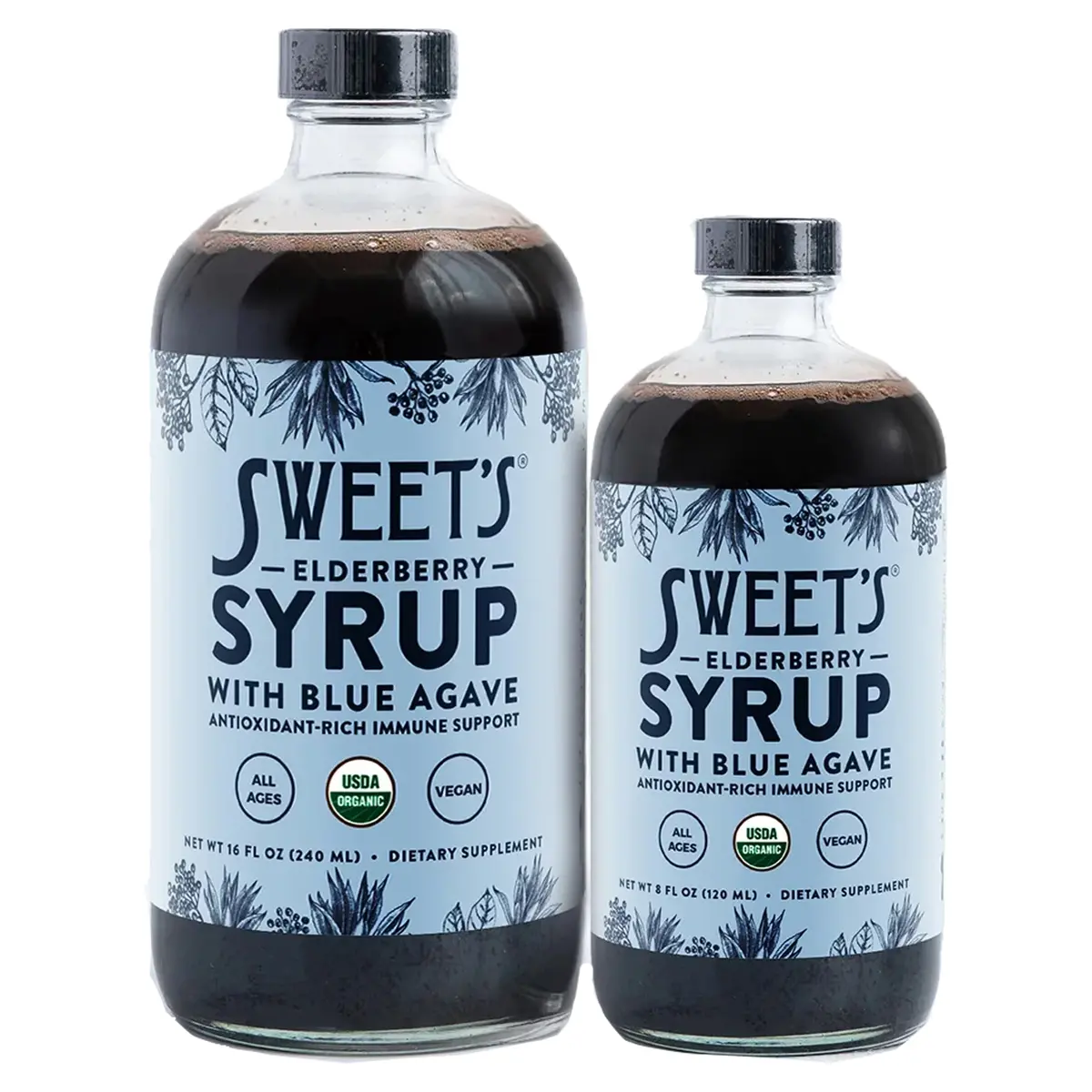 Organic Elderberry Syrup With Blue Agave 1
