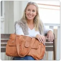 Vanchi Sydney Satchel-Tan 1
