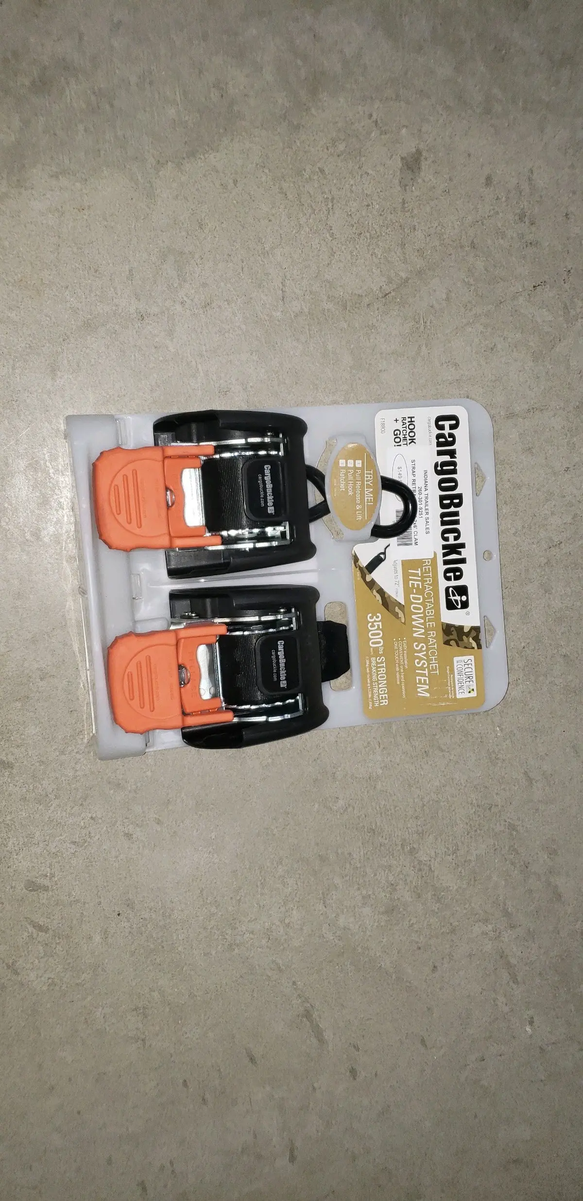 Strap Retractable 2X6' Clam 1