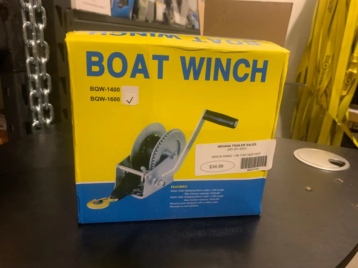 Winch Hand 1.6K Cap W/Strap 1