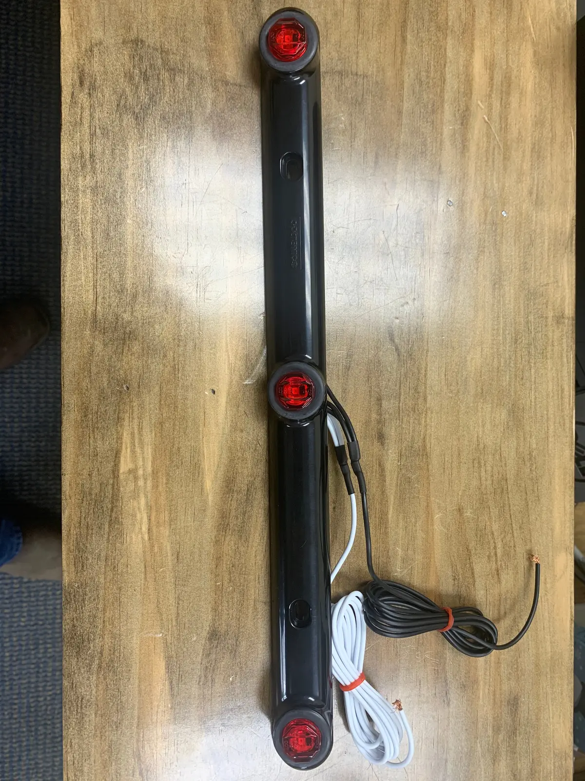 Led Bar 15" Red Mini 3D Lght 3 Rnd Lght Bar 3 Diode Blk - 8100887 1