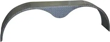 Tandem Axle Trailer Steel Tear Drop Diamond Tread Plate Pattern Fender, 9" Wide X 20" High X 72" Long 1