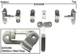 Lock Cam Hasp Assy 2-Pc Stainless Steel - 8200385 1