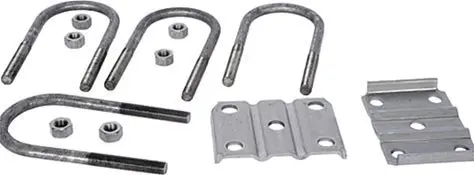 U-Bolt Kit 5.2-7K Rnd 9/16 Bo 3Rnd X 9/16 X 7.5L 1