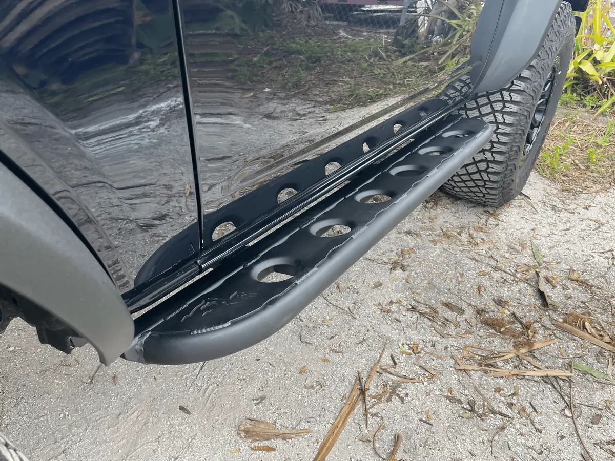 2021+ 6Th Gen Bronco 4Dr Frame Mounted Rock Sliders 1